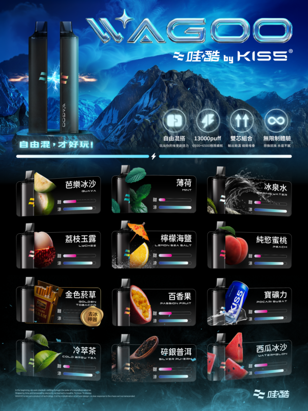 新品上市【WAGOO❣️哇酷拋棄式6500口❣️】by KIS5 的高端品牌 滿10送1